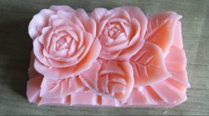 cara membuat kerajinan dari sabun bentuk hasil cetak bunga