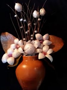 kerajinan dari limbah organik bunga kulit bawang