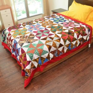 Cara membuat sprei dari kain perca