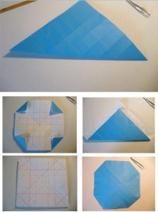 Kerajinan dari kertas Origami Bunga