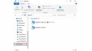 Cara Sharing Printer 