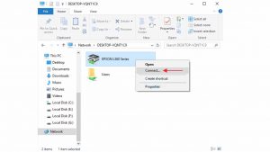 Cara Sharing Printer 