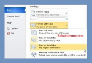 Cara Print Bolak Balik